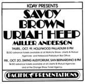 Savoy Brown / Uriah Heep / Miller Anderson on Oct 19, 1972 [021-small]