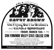 savoy brown / Flying Burrito Brothers / Linda Ronstadt on Mar 13, 1970 [052-small]
