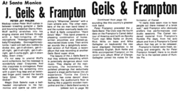 The J. Geils Band / Peter Frampton on Oct 8, 1972 [066-small]