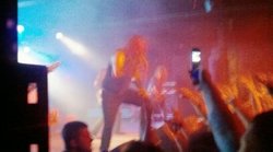 Amon Amarth. Yes, the quality is bad. Yes, that is a flip phone. , tags: Amon Amarth, The Masquerade - Amon Amarth on May 1, 2011 [087-small]