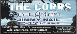 The Corrs / Del Amitri / Jimmy Nail / East 17 / Picture House / Younger Younger 28s on May 30, 1999 [138-small]