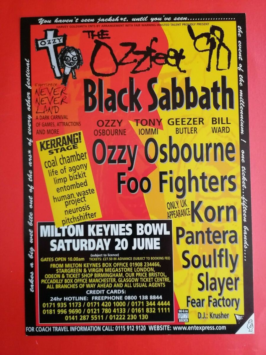 There will never be another Ozzfest, which is incredibly sad. r