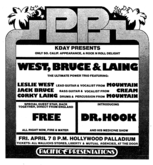 West Bruce & Laing / Free / Dr Hook & The Medine Show on Apr 7, 1972 [509-small]
