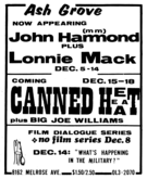 Canned Heat / Big Joe Williams on Dec 15, 1969 [879-small]