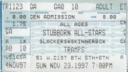 Stubborn All-Stars / The Slackers / Skinnerbox on Nov 23, 1997 [291-small]
