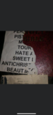 Got the Bible and set list and black towel he tore up and got blue pick from twiggy for moshing hard lol, MARILYN MANSON / The Pretty Reckess on May 11, 2012 [438-small]