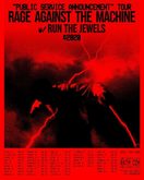 Public Service Announcement Tour Poster, tags: Rage Against the Machine, Run The Jewels, Gig Poster - Rage Against the Machine / Run The Jewels on Aug 3, 2022 [056-small]