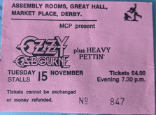 Ozzy Osborne / Heavy Pettin on Nov 15, 1983 [417-small]