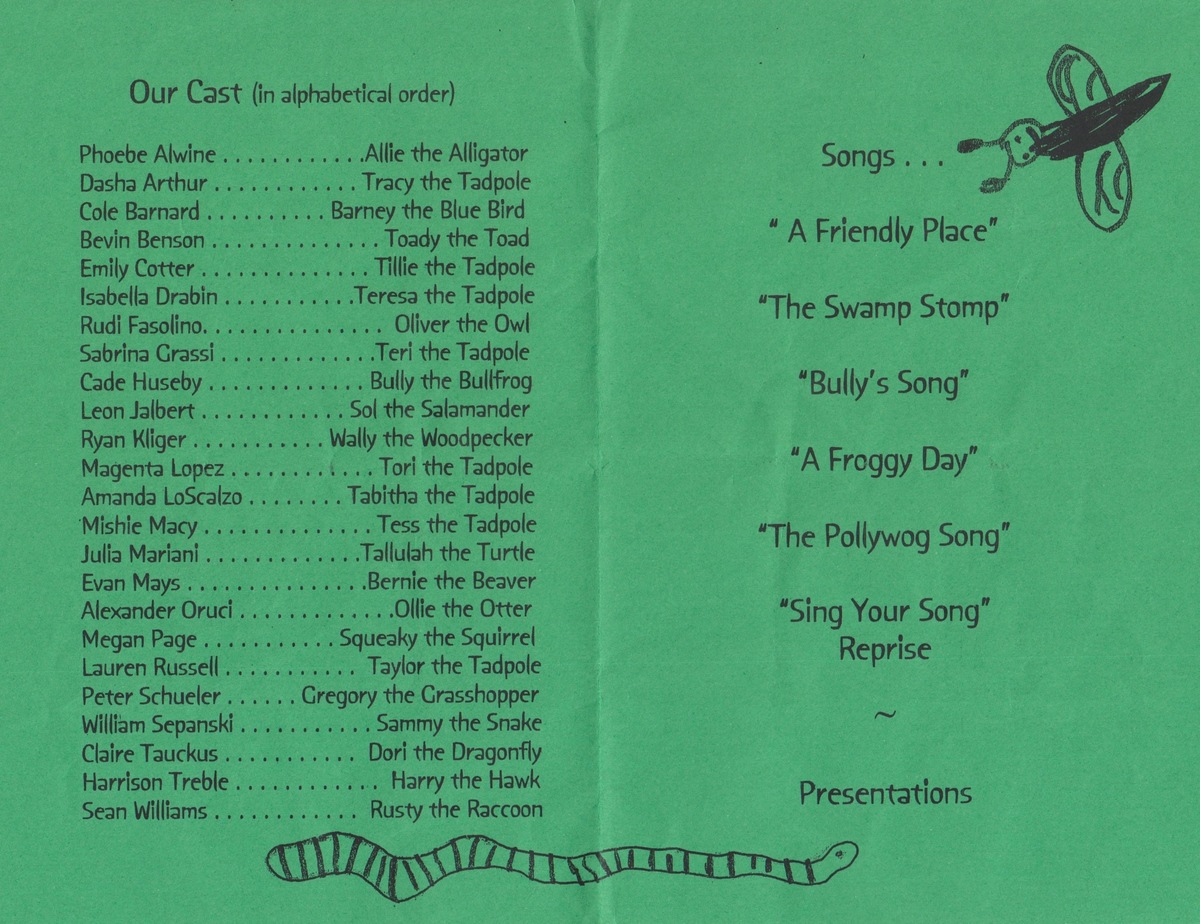 Concert History of East Woods School Oyster Bay, New York, United