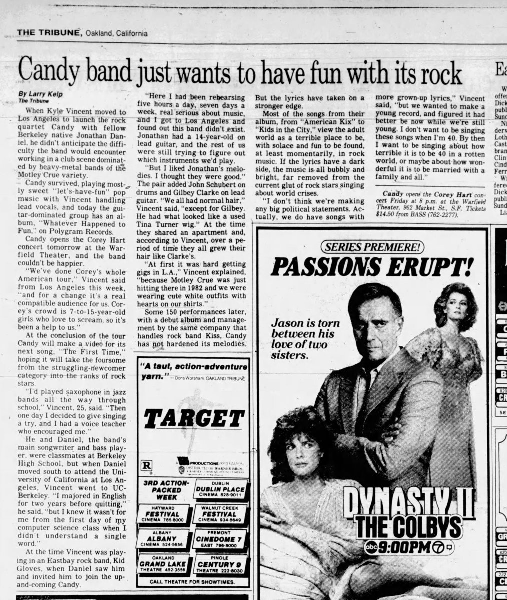 Corey Hart Concert & Tour History Concert Archives