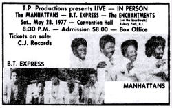 The Manhattans / B.T. Express / The Enchantments on May 28, 1977 [225-small]