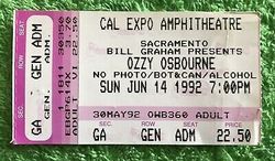 Ozzy Osbourne / Slaughter / Ugly Kid Joe on Jun 14, 1992 [567-small]