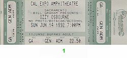Ozzy Osbourne / Slaughter / Ugly Kid Joe on Jun 14, 1992 [568-small]