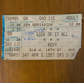 Sick of It All / Snapcase / Vision of Disorder / H2O / AFI / Ensign on Apr 5, 1997 [635-small]