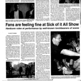 Sick of It All / Snapcase / Vision of Disorder / H2O / AFI / Ensign on Apr 5, 1997 [636-small]