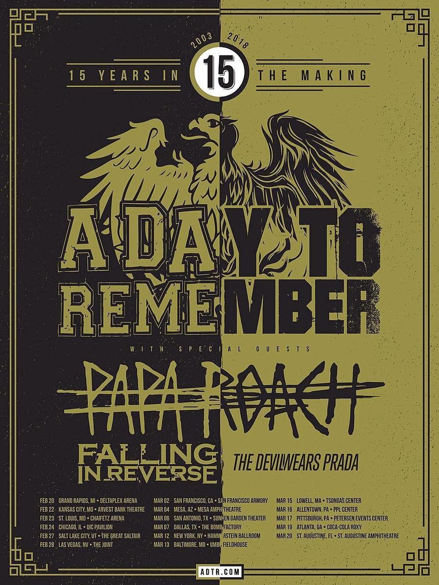 Mar 15, 2018: A Day To Remember / Papa Roach / Falling In Reverse / The Devil  Wears Prada at Tsongas Center at UMass Lowell Lowell, Massachusetts, United  States | Concert Archives