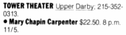 Mary Chapin Carpenter / John Gorka on Nov 5, 1994 [818-small]