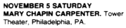 Mary Chapin Carpenter / John Gorka on Nov 5, 1994 [825-small]