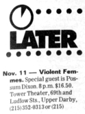 Violent Femmes / Possum Dixon on Nov 11, 1994 [833-small]