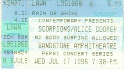 The Scorpions / Alice Cooper on Jul 17, 1996 [848-small]