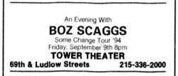 Boz Scaggs / Steve Guyger & The Excellos on Sep 9, 1994 [884-small]
