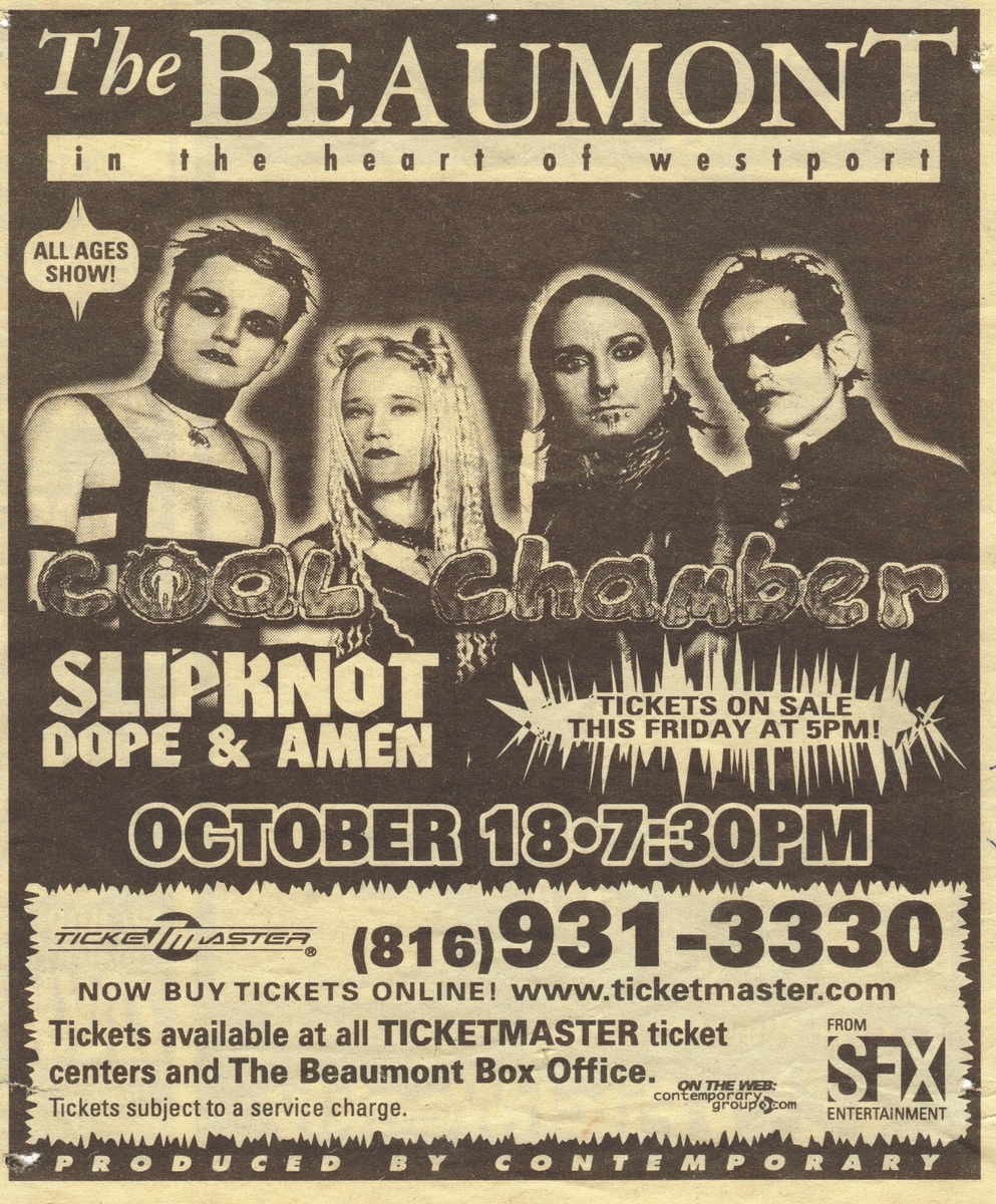 Coal Chamber Concert & Tour History (Updated for 2022 2023) Concert