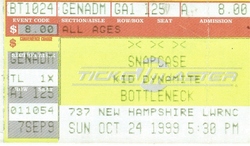 Not Waving But Drowning / Kid Dynamite / Buried Alive / Snapcase on Oct 24, 1999 [098-small]