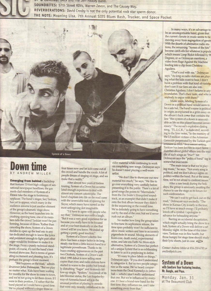 System of a down iwachu top