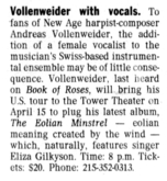 Andreas Vollenweider on Apr 15, 1994 [242-small]