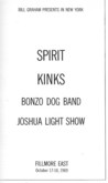 SPIRIT / THE KINKS / BONZO DOG BAND on Oct 18, 1969 [536-small]