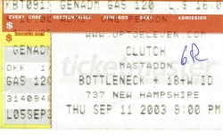 Mastodon / Clutch on Sep 11, 2003 [882-small]