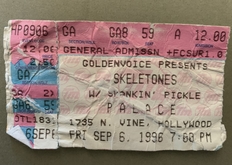 The Skeletones / Skankin' Pickle / Let's Go Bowling on Sep 6, 1996 [887-small]