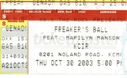 Seether / Marilyn Manson / S.T.U.N / Mushroomhead / Memento on Oct 30, 2003 [899-small]