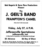 The J. Geils Band / Peter Frampton / mahavishnu orchestra on Jul 27, 1973 [924-small]