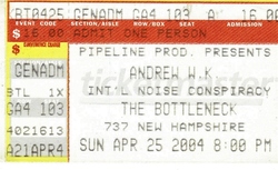 No Motiv / Chronic Future / Andrew WK / The International Noise Conspiracy on Apr 25, 2004 [980-small]