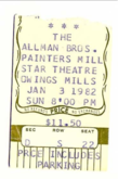 Allman Brothers Band / Peter Rowan on Jan 3, 1982 [819-small]