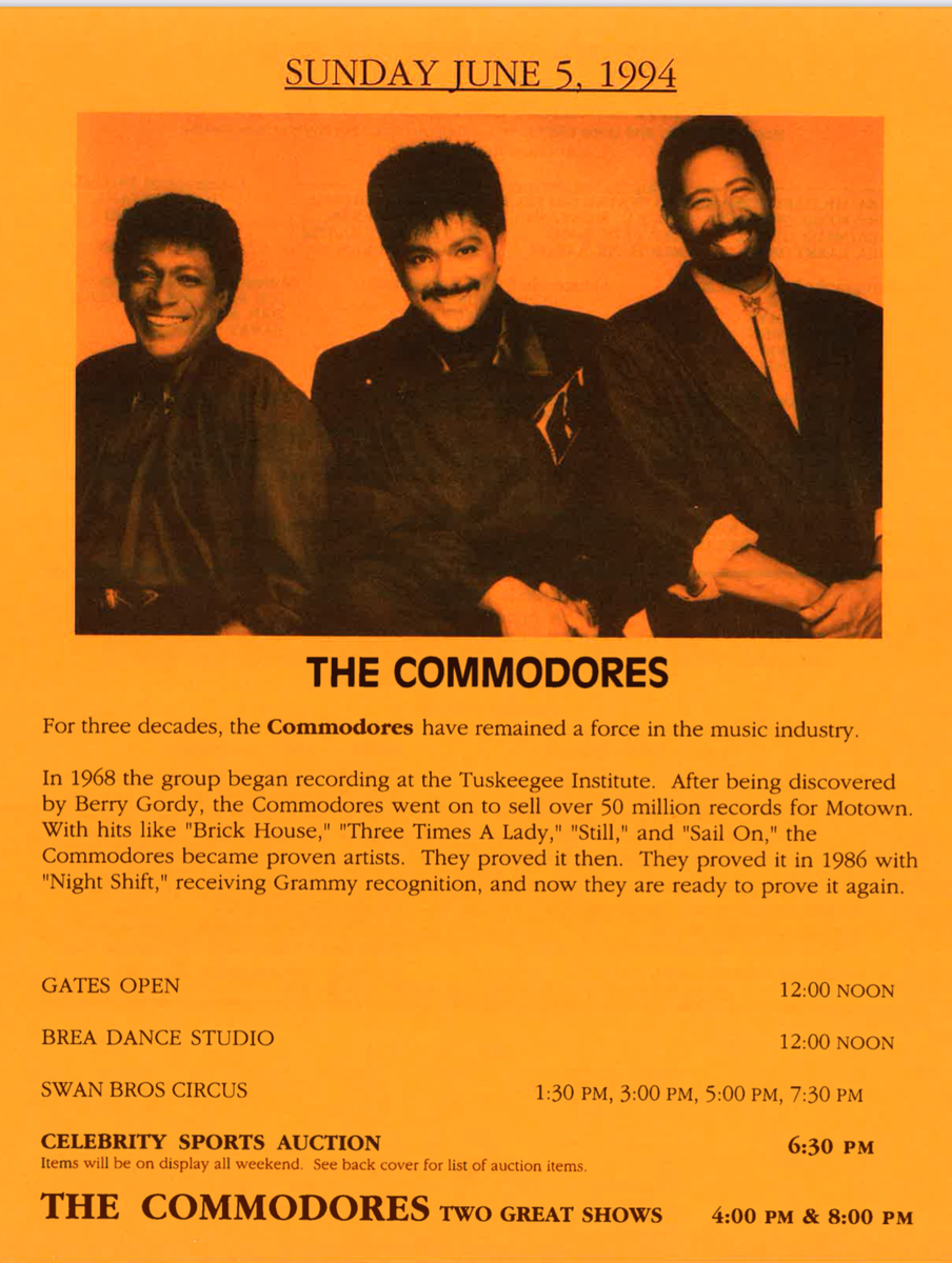 The Commodores Concert & Tour History (Updated for 2023) Concert Archives