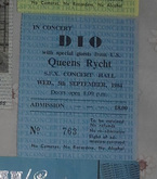 Dio / QUEENSRYCHE on Sep 5, 1984 [516-small]