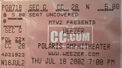 Weezer / Dashboard Confessional / The Strokes on Jul 18, 2002 [643-small]