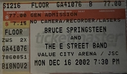 Bruce Springsteen and the E Street Band / Bruce Springsteen on Dec 16, 2002 [678-small]