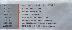 Leonard Cohen on Oct 27, 2009 [014-small]