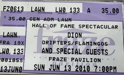 Dion / Shirley Alston Reeves / The Drifters with Charlie Thomas / The Flamingos with Terry Johnson  / The Soul Stirrers with Willie Rogers on Jun 13, 2010 [034-small]