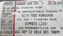 Todd Rundgren / Greg Hawkes on Sep 12, 2018 [251-small]