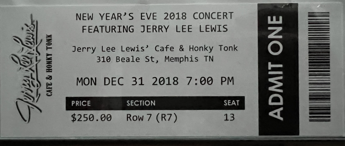 Concert History of Jerry Lee Lewis' Cafe Memphis, Tennessee, United States  | Concert Archives