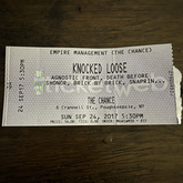Knocked Loose / Agnostic Front / Death Before Dishonor / Brick by Brick / Snapring on Sep 17, 2017 [872-small]
