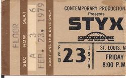 Styx / Trillion on Feb 23, 1979 [992-small]
