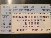 Midtown / Matchbook Romance / The Reason on Nov 18, 2004 [432-small]