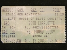 Good Charlotte / New Found Glory on Apr 19, 2003 [651-small]