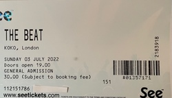 tags: Ticket - The Beat / the skapones on Jul 3, 2022 [103-small]