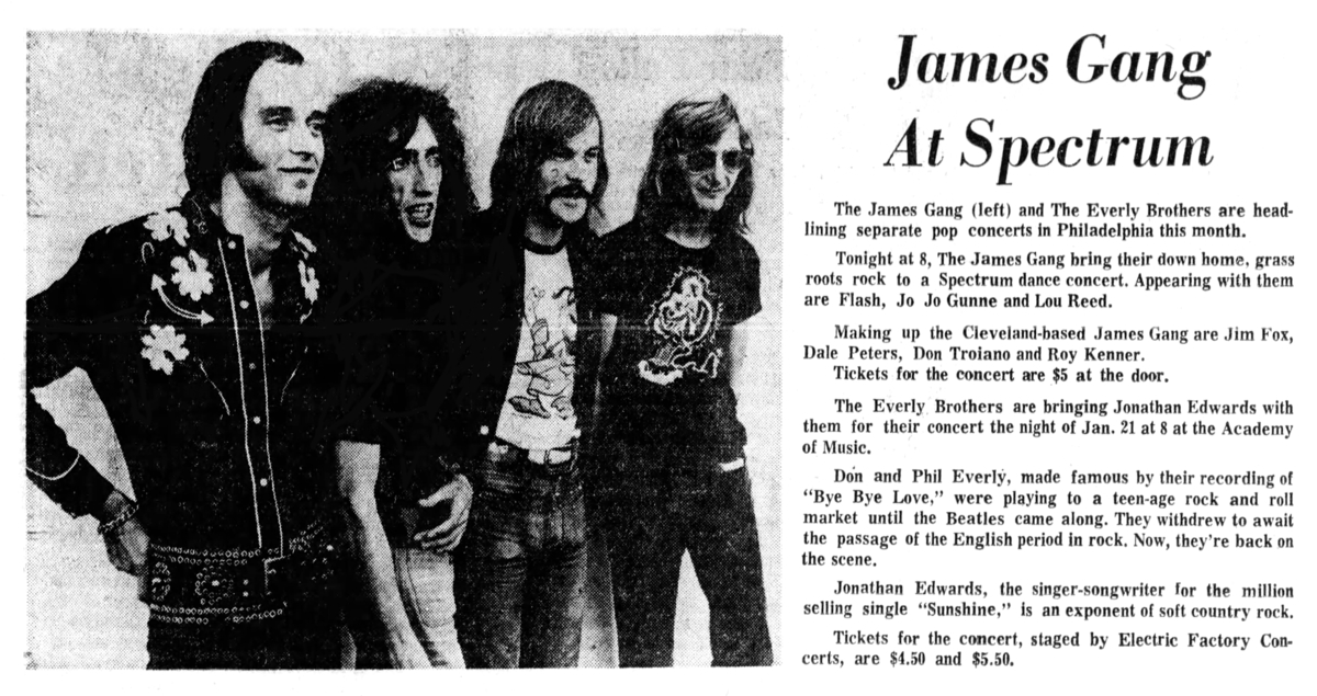 James Gang Concert & Tour History (Updated for 2022) Concert Archives